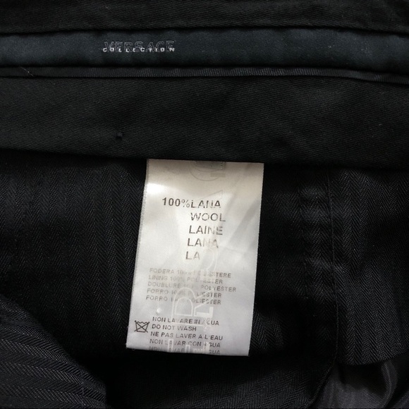 Versace Collection Gray Wool Dress Pants IT 58 US 42 - Picture 13 of 14